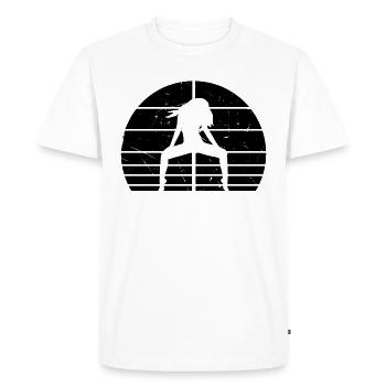 Sunset Pole Dance - Pole Dancing Pole Dancer - Pol - T-shirt Premium bio Homme - blanc - Devant - Nico (187cm)