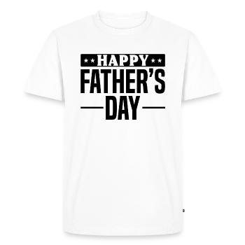 Happy Father's Day - Father's Day Ideas Father's D - Men's Premium Organic T-Shirt - white - Front - Nico (187cm)