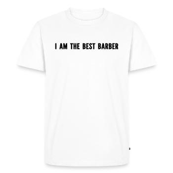 Je suis le meilleur coiffeur - T-shirt Premium bio Homme - blanc - Devant - Nico (187cm)