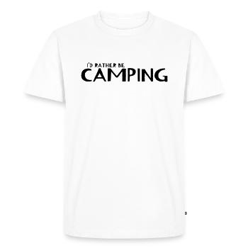 Camping - I'd Rather Be Camping - Men's Premium Organic T-Shirt - white - Front - Nico (187cm)