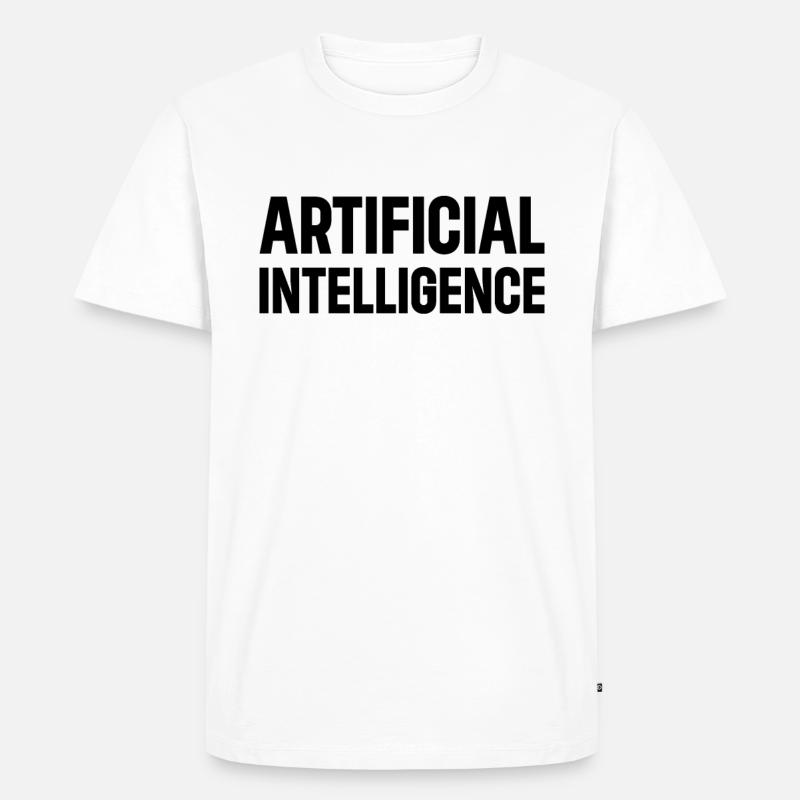 Artificial Intelligence - Ai Artificial Intelligen - Männer Premium Bio T-Shirt - Weiß