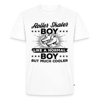 Roller Skater Boy Comme Un Garçon Normal Mais Beaucoup Coole - T-shirt Premium bio Homme - blanc - Devant - Nico (187cm)