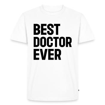 Meilleur médecin de tous les temps - Médecin hospitalier - T-shirt Premium bio Homme - blanc - Devant - Nico (187cm)