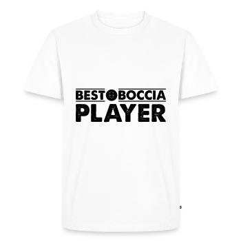 Best Boccia Player - Bocce Ball Player Boccia Play - Men's Premium Organic T-Shirt - white - Front - Nico (187cm)