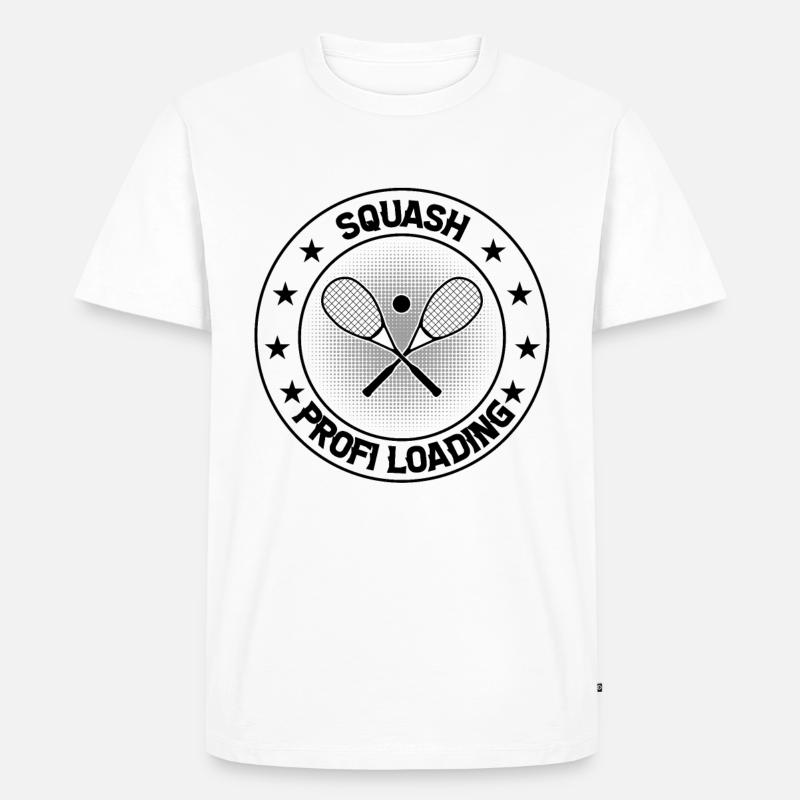 Squash profi loading - Squash Profi - Männer Premium Bio T-Shirt - Weiß