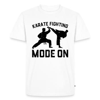 Karate Fighting Mode On - Karate Fighter Karate - Men's Premium Organic T-Shirt - white - Front - Nico (187cm)