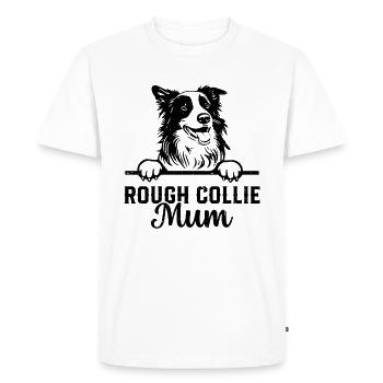 Rough Collie Maman Rough Collie Amoureux des chiens Rough Coll - T-shirt Premium bio Homme - blanc - Devant - Nico (187cm)