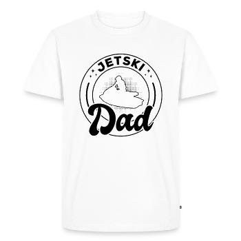 Jet Ski Dad Jet Ski Driver Daddy Jet Ski Rider - Men's Premium Organic T-Shirt - white - Front - Nico (187cm)