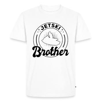 Jetski Brother Jetski Driver Brother Jetski Rider - Men's Premium Organic T-Shirt - white - Front - Nico (187cm)