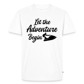 Jet Ski Rider Jet Ski Adventure - Jet Ski Lover - Men's Premium Organic T-Shirt - white - Front - Nico (187cm)