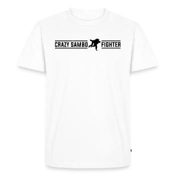 Crazy Sambo fighter - Sambo Martial Arts Sambo - Men's Premium Organic T-Shirt - white - Front - Nico (187cm)