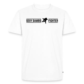 Sexy Sambo fighter - Sambo Martial Arts Sambo - Men's Premium Organic T-Shirt - white - Front - Nico (187cm)