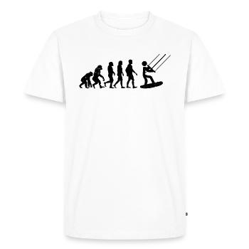 Kitesurfing Evolution Watersports Kiteboarding - Men's Premium Organic T-Shirt - white - Front - Nico (187cm)