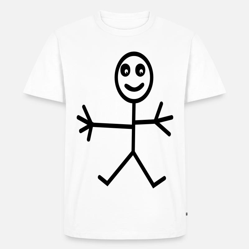 Comic - Männer Premium Bio T-Shirt - Weiß
