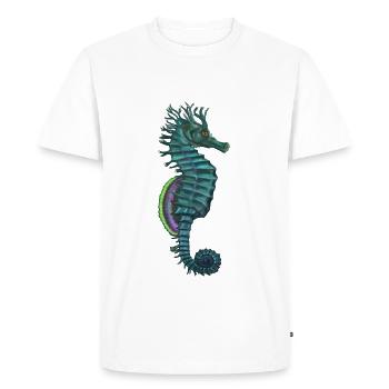 hippocampe - T-shirt Premium bio Homme - blanc - Devant - Nico (187cm)