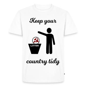 Socialism and Capitalism Funny - Men's Premium Organic T-Shirt - white - Front - Nico (187cm)