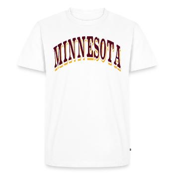 Minnesota - T-shirt Premium bio Homme - blanc - Devant - Nico (187cm)