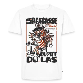 La Rascasse du Pont-du-Las, Mascotte Toulon - T-shirt Premium bio Homme - blanc - Devant - Nico (187cm)