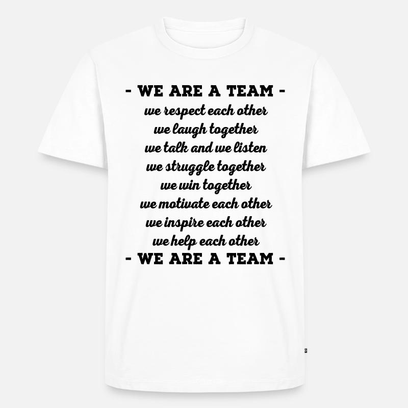 Team - Männer Premium Bio T-Shirt - Weiß