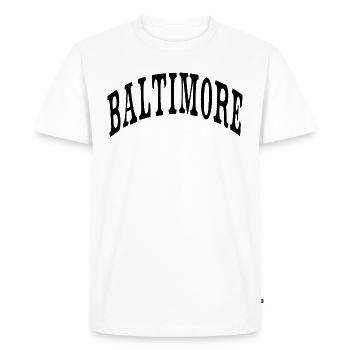 Baltimore - T-shirt Premium bio Homme - blanc - Devant - Nico (187cm)