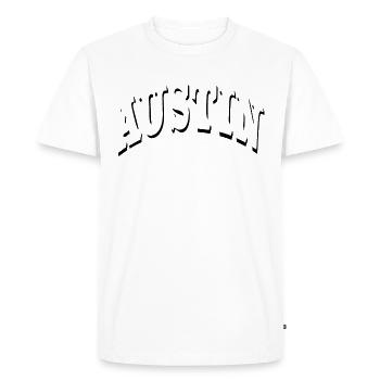 Austin - Men's Premium Organic T-Shirt - white - Front - Nico (187cm)