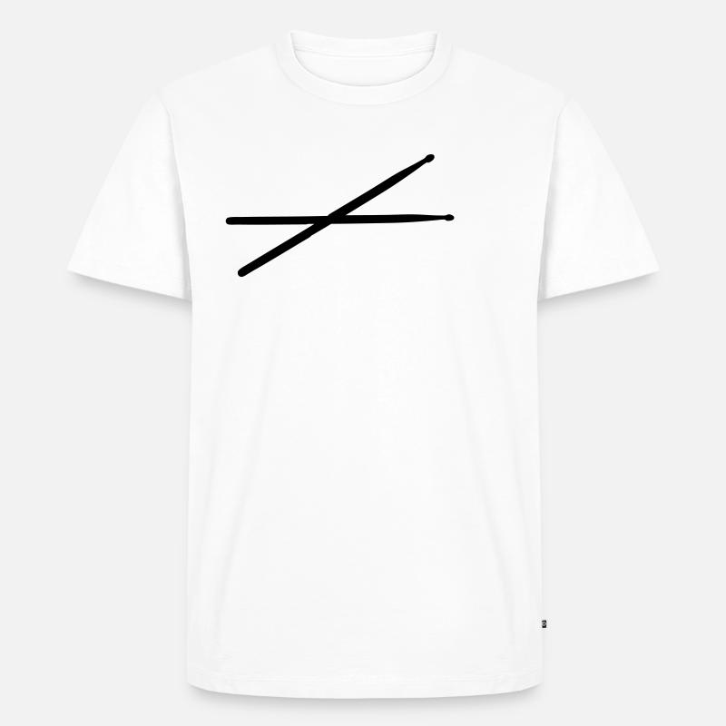 sticks - Männer Premium Bio T-Shirt - Weiß