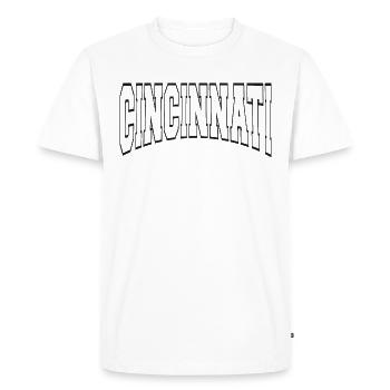 Cincinnati - T-shirt Premium bio Homme - blanc - Devant - Nico (187cm)