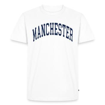 Manchester - T-shirt Premium bio Homme - blanc - Devant - Nico (187cm)