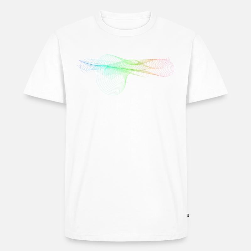 Abstrakte Kunst - Männer Premium Bio T-Shirt - Weiß