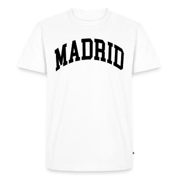Madrid - T-shirt Premium bio Homme - blanc - Devant - Nico (187cm)