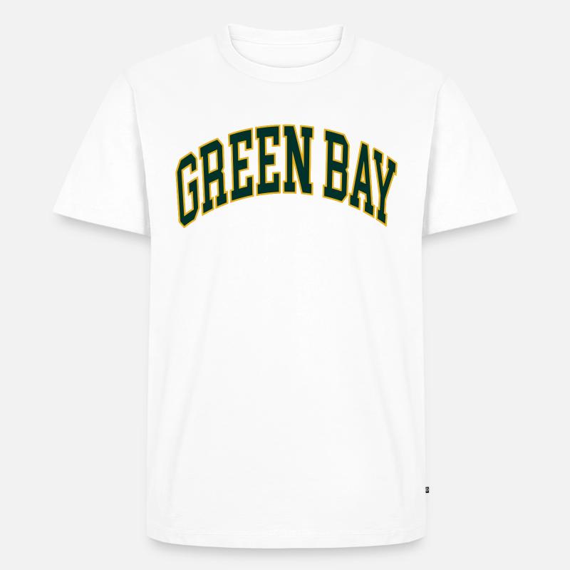 Green Bay - Männer Premium Bio T-Shirt - Weiß