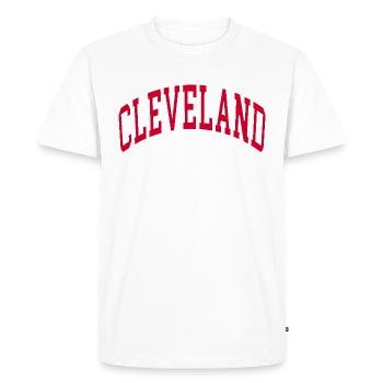 Cleveland - T-shirt Premium bio Homme - blanc - Devant - Nico (187cm)