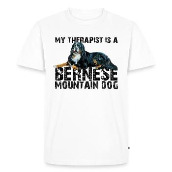 Bouvier bernois - T-shirt Premium bio Homme - blanc - Devant - Nico (187cm)