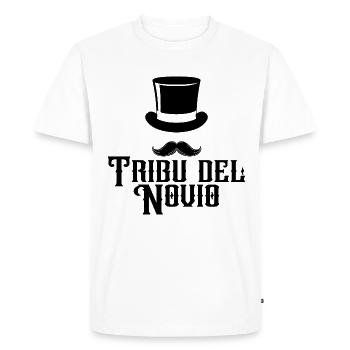 Tribu del Novio Groom's Tribe Wedding Groomsmen - Men's Premium Organic T-Shirt - white - Front - Nico (187cm)