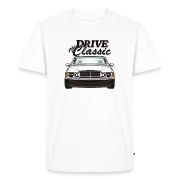 W201 190E conduire le classique - T-shirt Premium bio Homme - blanc - Devant - Nico (187cm)