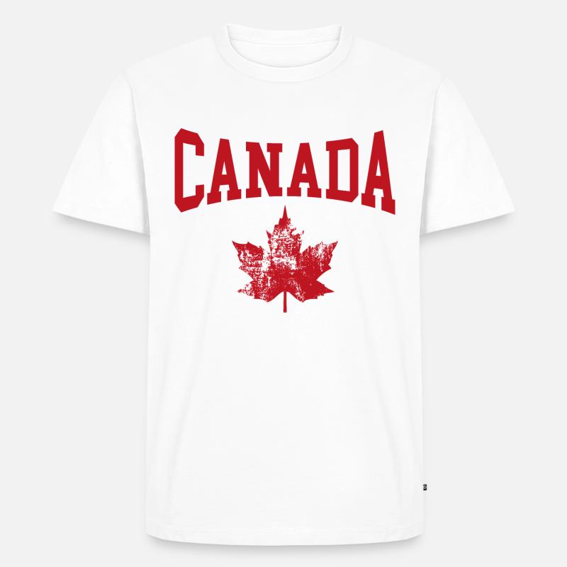 Kanada - Männer Premium Bio T-Shirt - Weiß