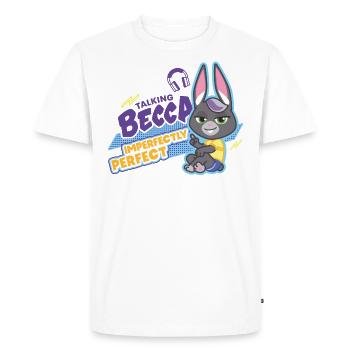 Talking Becca Imperfectly Perfect - T-shirt Premium bio Homme - blanc - Devant - Nico (187cm)