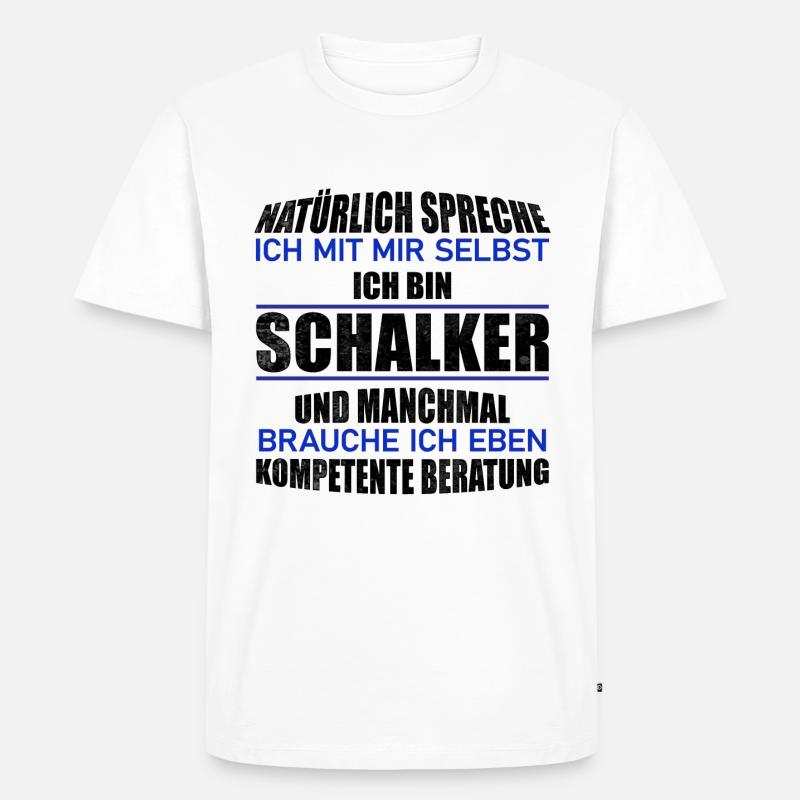 Schalker Beratung Geschenkidee - Männer Premium Bio T-Shirt - Weiß