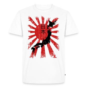 Japon - T-shirt Premium bio Homme - blanc - Devant - Nico (187cm)