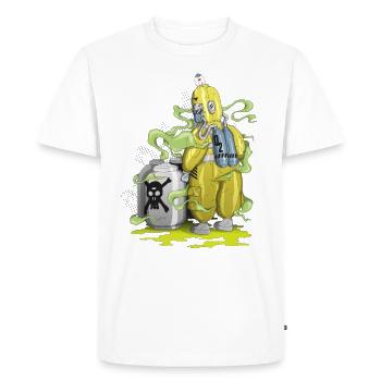 Arme biologique - T-shirt Premium bio Homme - blanc - Devant - Nico (187cm)