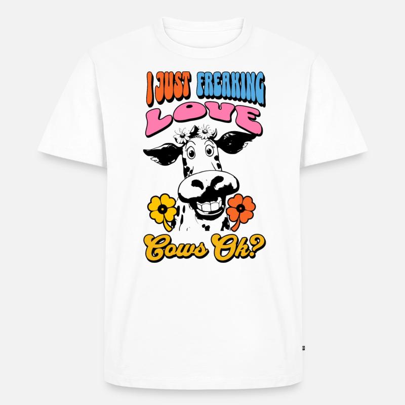 Kuh Kühe - Männer Premium Bio T-Shirt - Weiß