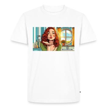 Catch - T-shirt Premium bio Homme - blanc - Devant - Nico (187cm)