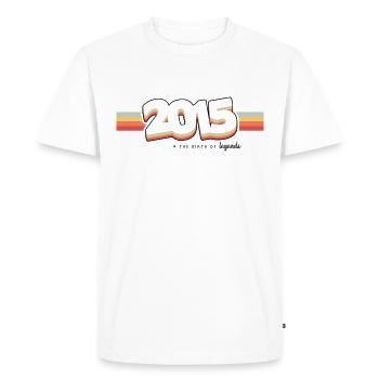 2015 the birth of legends - Men's Premium Organic T-Shirt - white - Front - Nico (187cm)