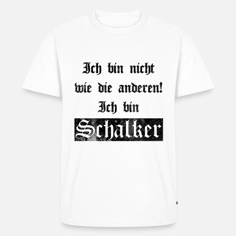 Ich bin Schalker Gelsenkirchen Geschenkidee - Männer Premium Bio T-Shirt - Weiß