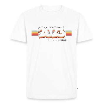 2023 the birth of legends - T-shirt Premium bio Homme - blanc - Devant - Nico (187cm)