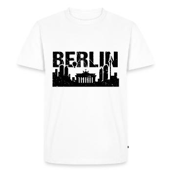 Berlin Skyline Vintage Capital Berlin - T-shirt Premium bio Homme - blanc - Devant - Nico (187cm)
