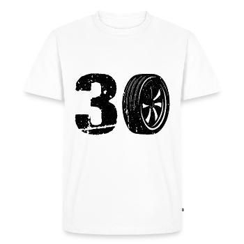 30 Auto Motorsport - Men's Premium Organic T-Shirt - white - Front - Nico (187cm)