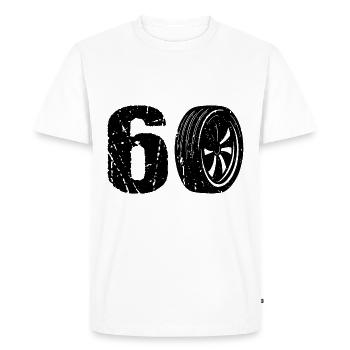 60 Sport automobile - T-shirt Premium bio Homme - blanc - Devant - Nico (187cm)