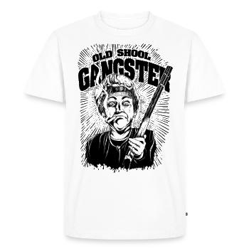 Ancien gangster gangster - T-shirt Premium bio Homme - blanc - Devant - Nico (187cm)