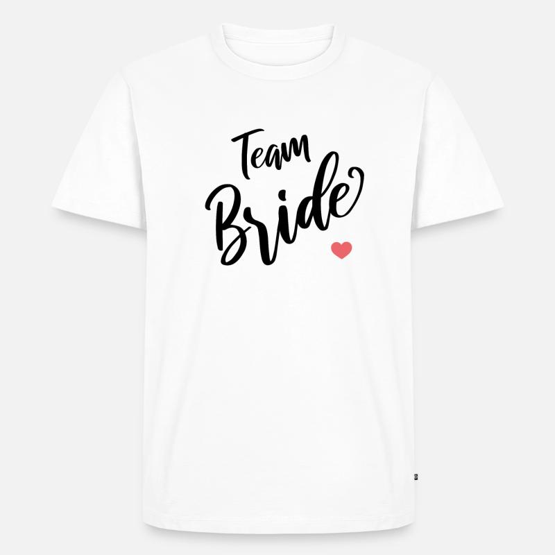 Team Bride - Männer Premium Bio T-Shirt - Weiß
